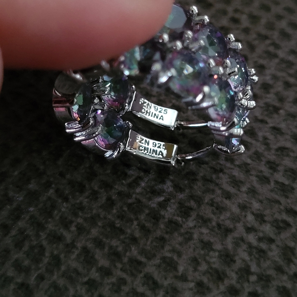Cote d'Argent Mystic🧙‍♂️ Quartz Hoops - NWT - Picture 6 of 13